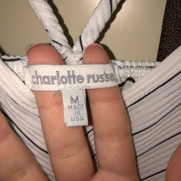 Women’s Black and White Spaghetti Strap Dress - Picture 2 of 3